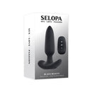 Selopa Black Beauty Black Rechargeable Vibrating Butt Plug With Remote