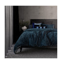 Bambury Channel Quilt Cover Set Petrol
