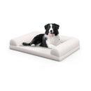 Orthopedic Medium Small Dogs Egg Foam Crate Bed With 3 Side Bolster