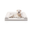 Orthopedic Medium Small Dogs Egg Foam Crate Bed With 3 Side Bolster