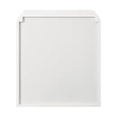 Bedside Table Display Shelf Storage Cabinet Nightstand White