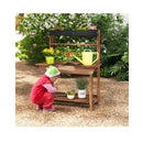 Kids Potting Bench Wooden Toy Gardening Center With 4 Pots