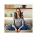 Bed Rest Reading Pillow With Support Arms Detachable Neck Roll
