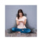 Bed Rest Reading Pillow With Support Arms Detachable Neck Roll