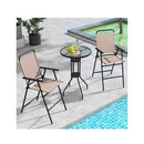 3 Pcs Outdoor Bistro Set For Patio Poolside Yard