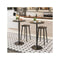 Black Round Bistro Cocktail Tall Coffee Table High Top Pub Table