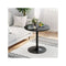 Black Round Bistro Cocktail Tall Coffee Table High Top Pub Table
