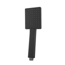 Black Square Handheld Shower Head With Stainless Steel Water Hose