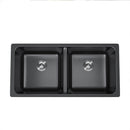 Granite Stone Kitchen Laundry Sink Double Bowls With Stainer Waste