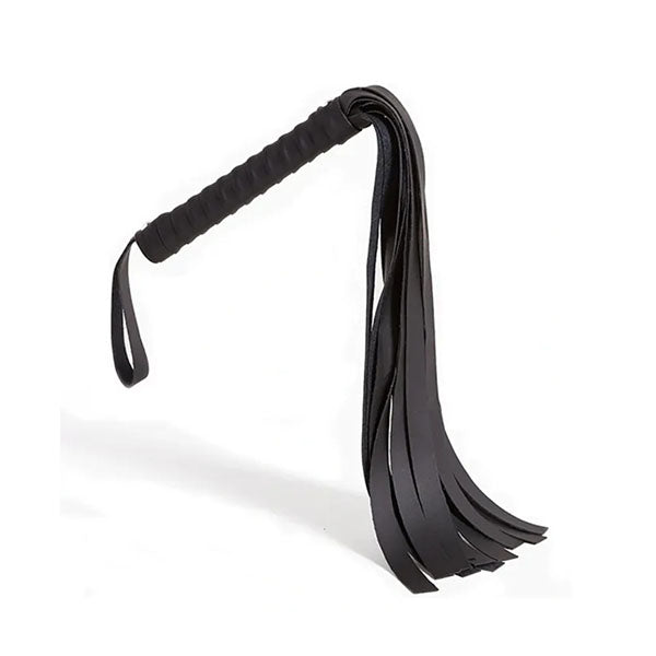 Sex And Mischief Faux Leather Flogger Black Flogger Whip