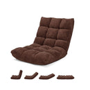Floor Chair With 14 Position Adjustable Back And Thick Sponge Padding