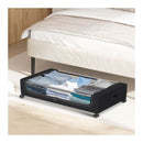 2X Under Bed Rolling Storage Container With Wheels Bag Organizer