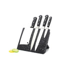 Knife Holder Magnetic Block Stand Foldable Rack Black With White