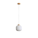 Bolli Real Timber And Opal Glass Pendant