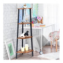 4 Tier Corner Shelf With No Shaking Structure For Office