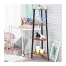 4 Tier Corner Shelf With No Shaking Structure For Office