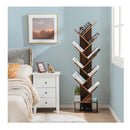 10 Tier Tree Bookcase With Drawer For Storage