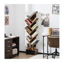 10 Tier Tree Bookcase With Drawer For Storage