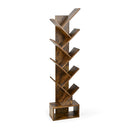 10 Tier Tree Bookcase With Drawer For Storage