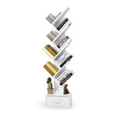 10 Tier Tree Bookcase With Drawer For Storage