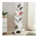 10 Tier Tree Bookcase With Drawer For Storage