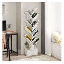 10 Tier Tree Bookcase With Drawer For Storage