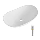 Modern Ceramic Vessel Sink 60x36cm Bathroom Vanity Bowl Countertop