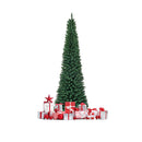 Green Pencil Christmas Tree With 400 Pvc Branch Tips And Metal Stand