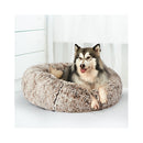 Pet Bed Cat Dog Donut Nest Calming Xl Brown X Large