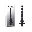 Selopa Vibrating Butt Beads Black 22 Cm Usb Rechargeable Anal Beads