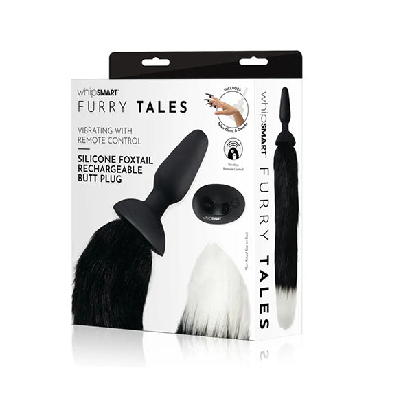 Whipsmart Furry Tale Silicone Butt Plug Vibrating With Remote Control