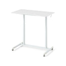 C Shaped Sit Stand Desk With Adjustable Height And Metal Frame