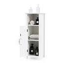 Adjustable Floor Storage Cabinet With Single Door For Bathroom