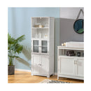 163Cm Freestanding Bathroom Cabinet With Adjustable Shelves