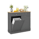 Kitchen Tilt Out Trash Cabinet With 40 L Hidden Garbage Holder