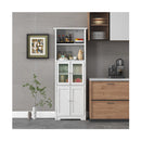 163Cm Freestanding Bathroom Cabinet With Adjustable Shelves