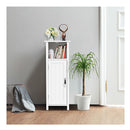 Adjustable Floor Storage Cabinet With Single Door For Bathroom