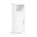 Adjustable Floor Storage Cabinet With Single Door For Bathroom
