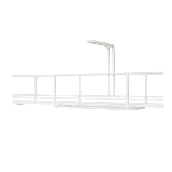 Single Tier Cable Management Basket White