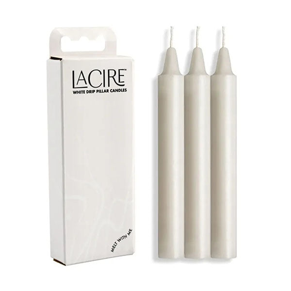 Lacire Drip Pillar Candles Drip Candles Set Of 3