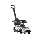 3 In 1 Ride On Push Car With 2 Universal Wheels And Music Steering