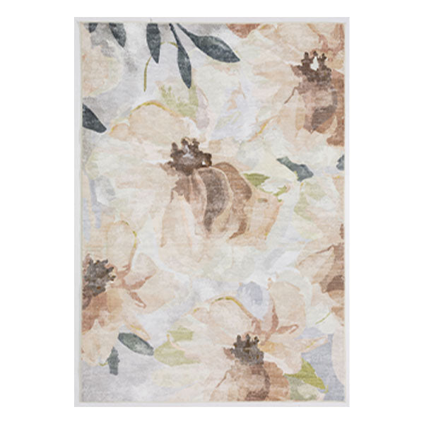 Carmella Floral Pattern Lily Tan Rug 160Cmx230Cm