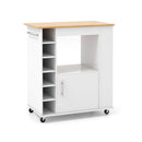 Rolling Kitchen Cart With Towel Rack For Dining Room