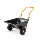 Heavy Duty Dual Wheel Wheelbarrow With Pneumatic Tires