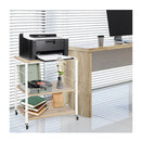 3 Layer Stand Cart With Hooks For Office Living Room
