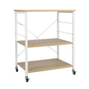 3 Layer Stand Cart With Hooks For Office Living Room