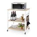 3 Layer Stand Cart With Hooks For Office Living Room