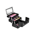 Cosmetic Beauty Case Portable Lockable Makeup Jewelry Organizer