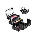 Cosmetic Beauty Case Portable Lockable Makeup Jewelry Organizer