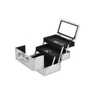 Cosmetic Beauty Case Portable Lockable Makeup Jewelry Organizer